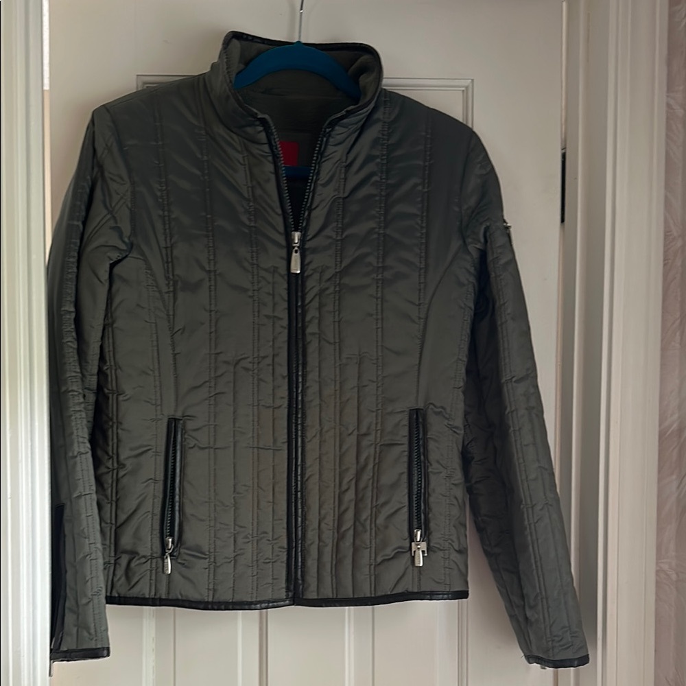 Women's Olive Quilted Jacket